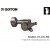 SG381-07-CK-R6   ลูกบิดสำหรับกีต้าร์หัวกลับ หรือ สำหรับคนถนัดซ้าย